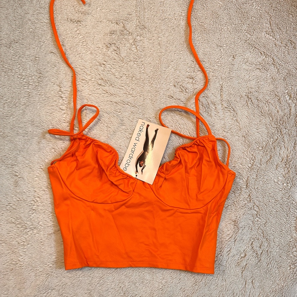 Naked Wardrobe Vibrant Orange Camisole
